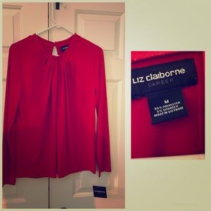Liz Claiborne “ Career” style Red shirt
